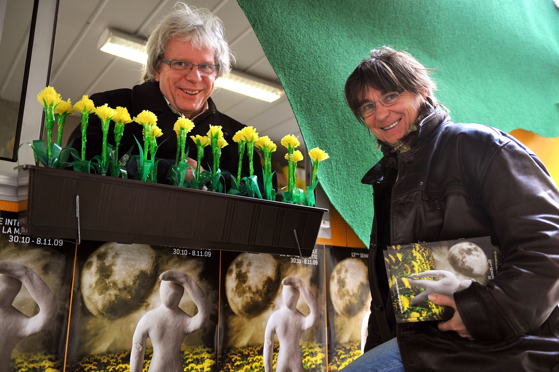 Un soutien de 5000 fr. a été octroyé aux Semaines internationales de la marionnette en hommage à leur fondateur Yves Baudin, décédé en février dernier. Ici, avec son épouse Corinne, en 2009.