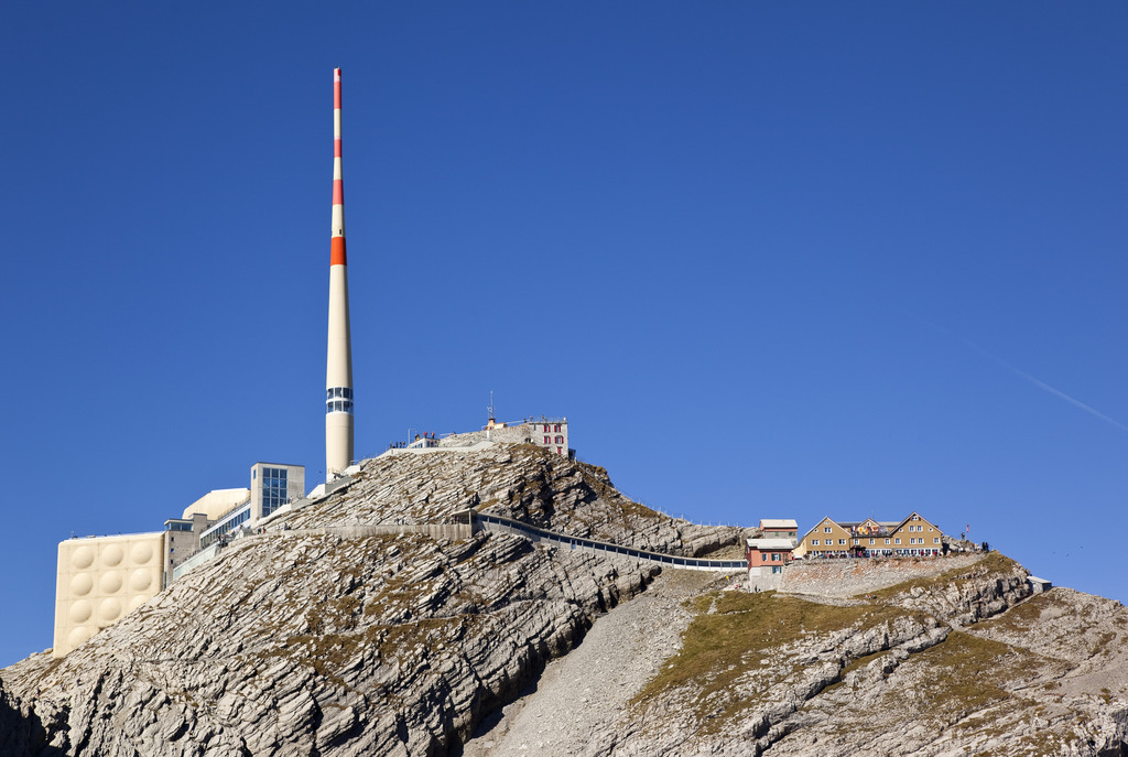 Le Säntis est un sommet très couru pour son panorama.