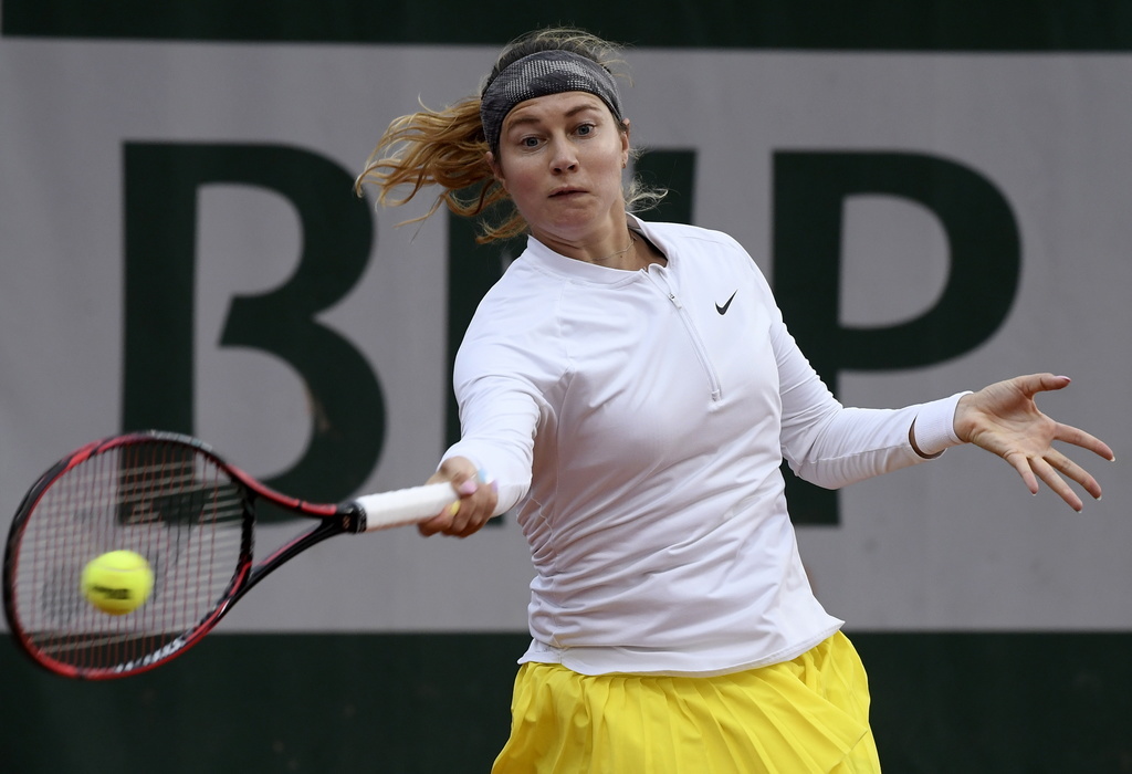 Stefanie Vögele s'incline dès le 1er tour à Paris.