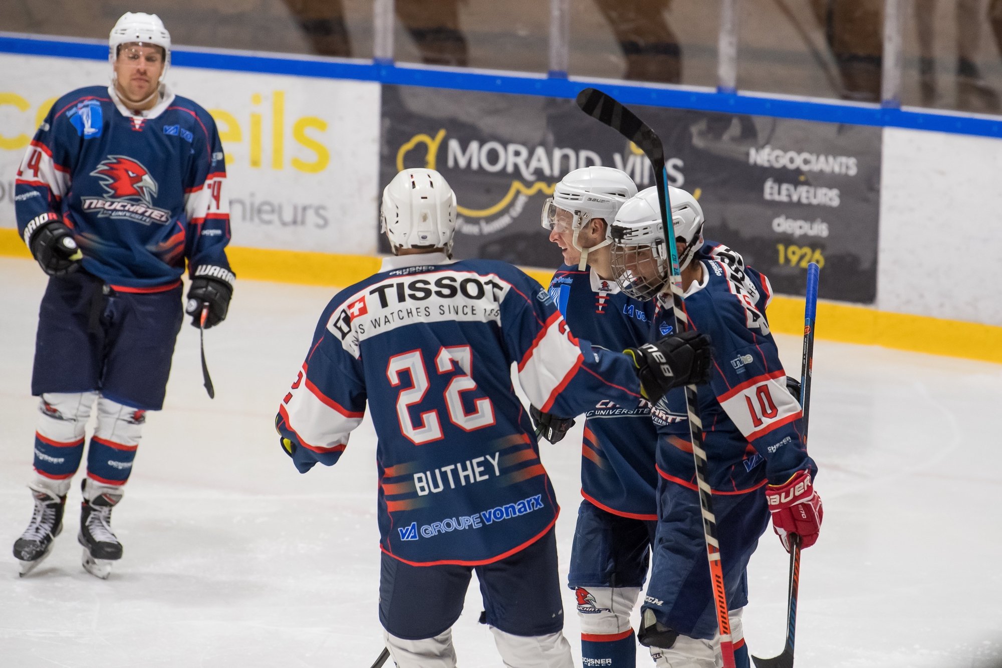 Les joueurs du HC Université Neuchâtel n'en finissent pas de jubiler en ce début de saison.