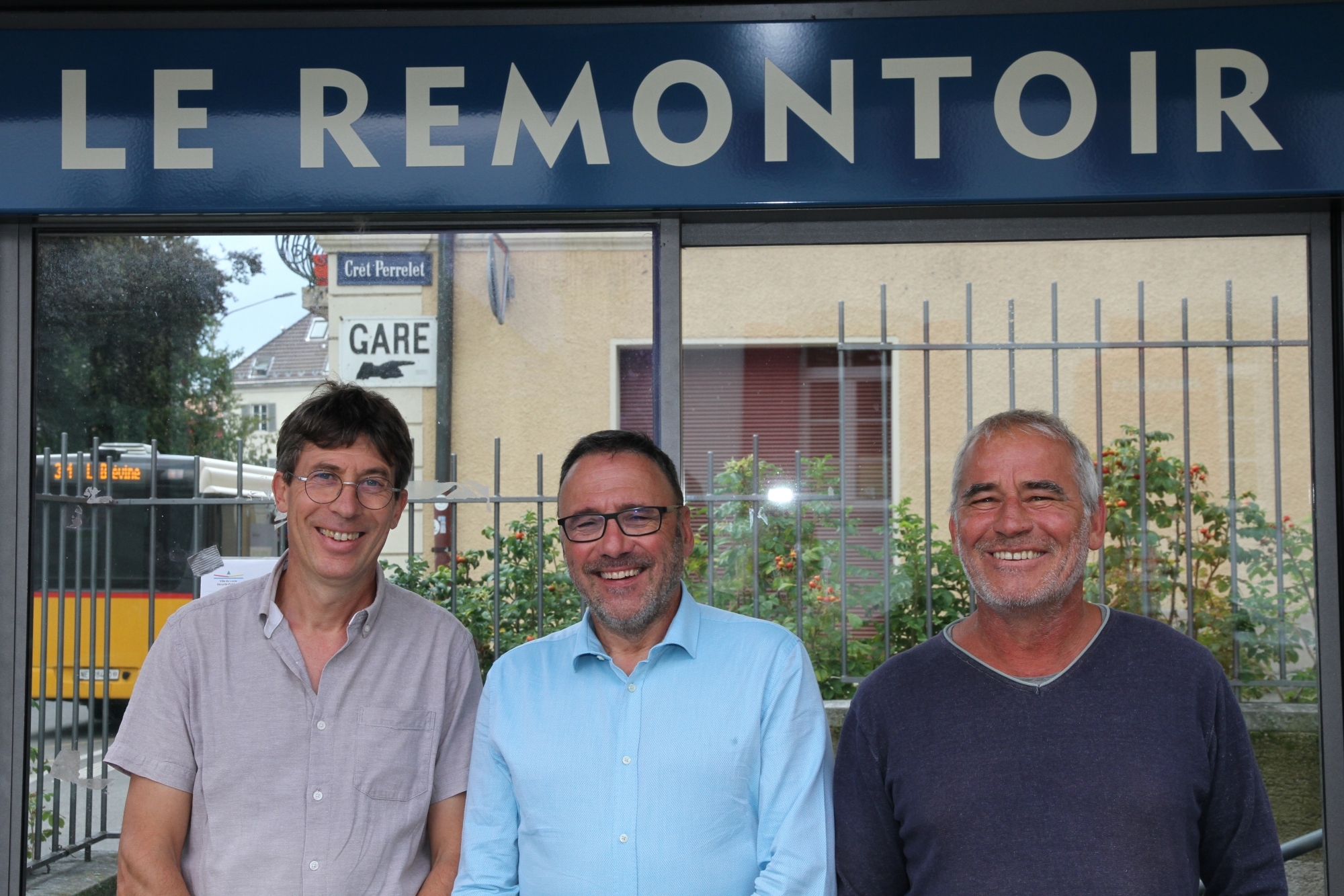 Philippe Rouault, Miguel Perez et Richard Gigon espèrent voir la cote des Verts grimper au Locle et aux Brenets.