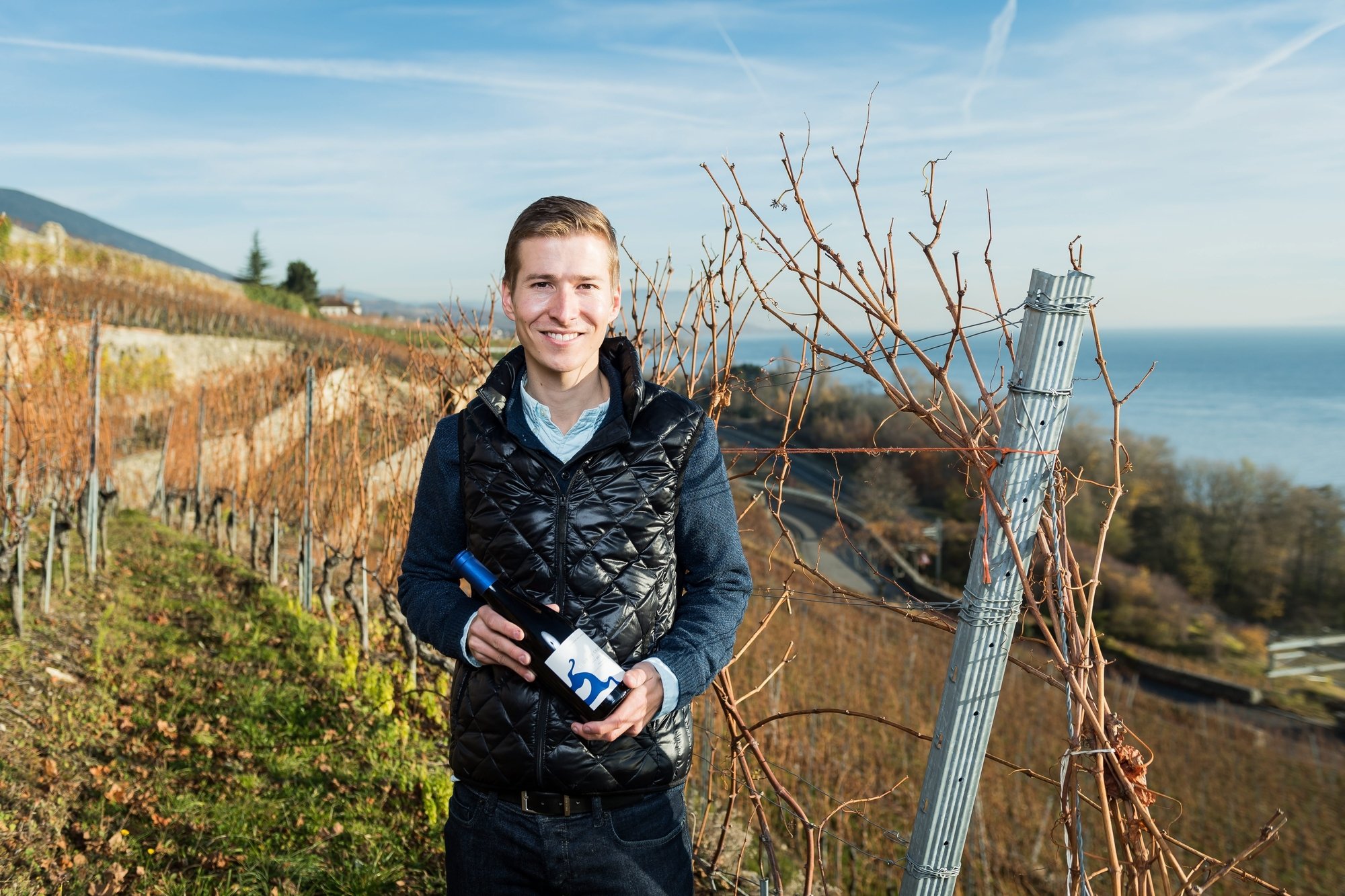 Morgan Meier, du Domaine des Landions, vient de remporter le Grand Prix du vin suisse pour son Pinot Noir Les Landions 2018.