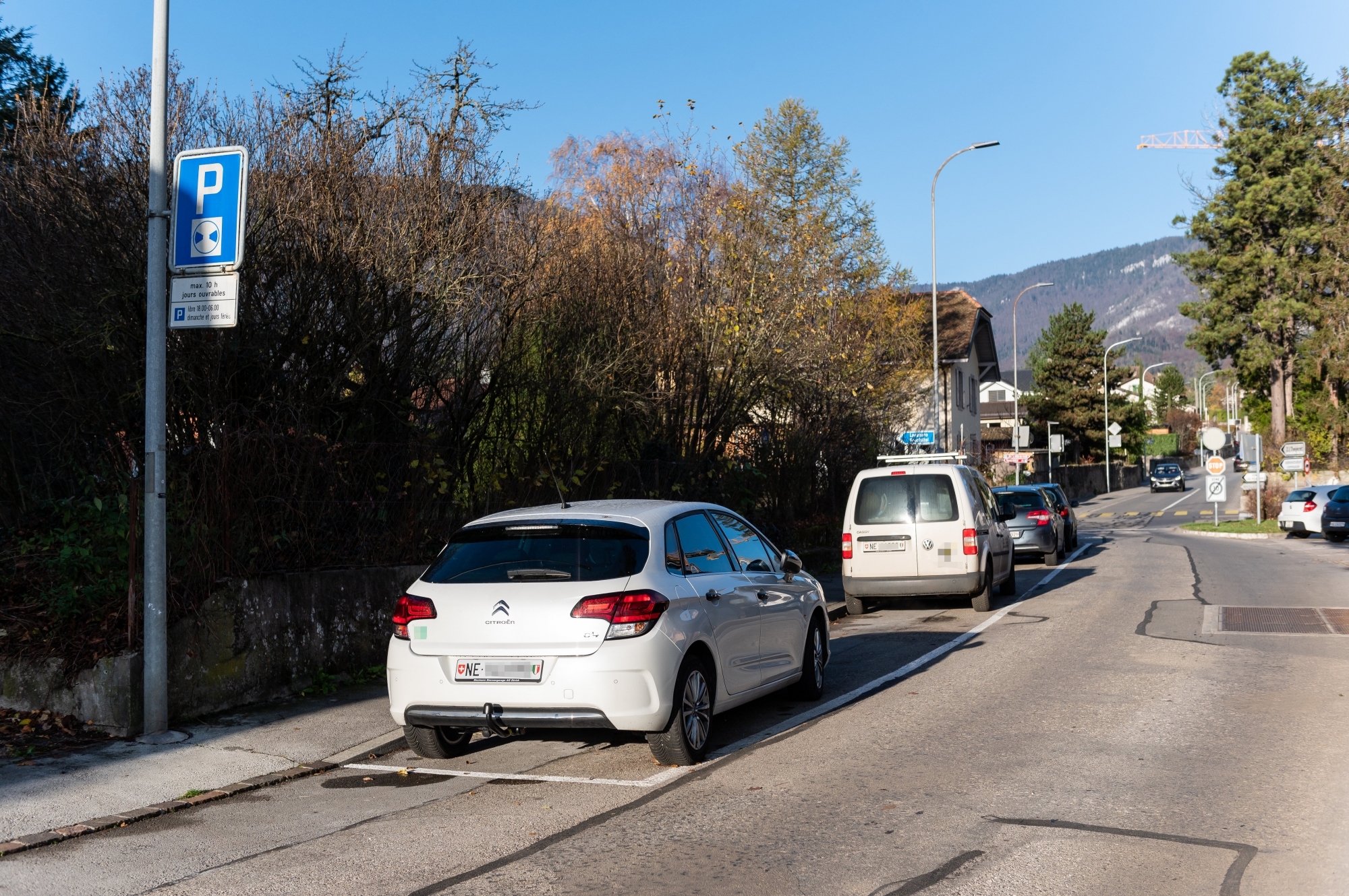 La rue des Vermondins, où la durée de stationnement est limitée, fait partie de la zone 1.