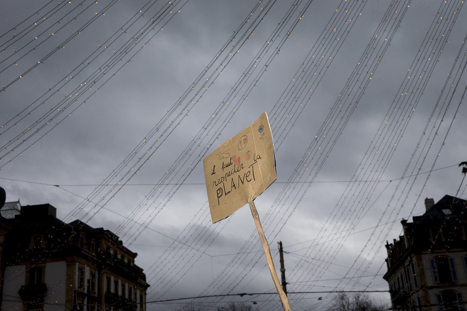 Marche pour le climat mise sur pied par l'association Climat Neuchâtel, le 8 décembre 2018.