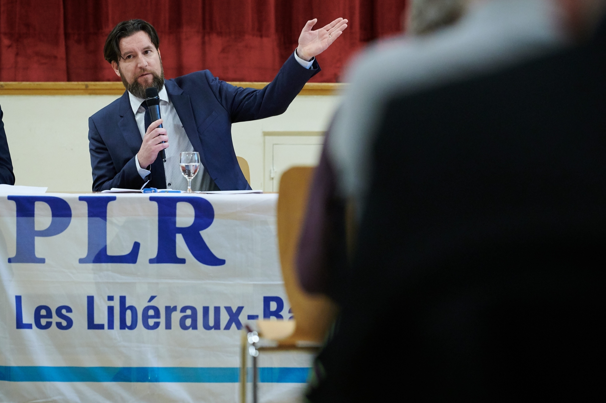 Didier Boillat lors de son élection à la présidence du PLRN, en février dernier.