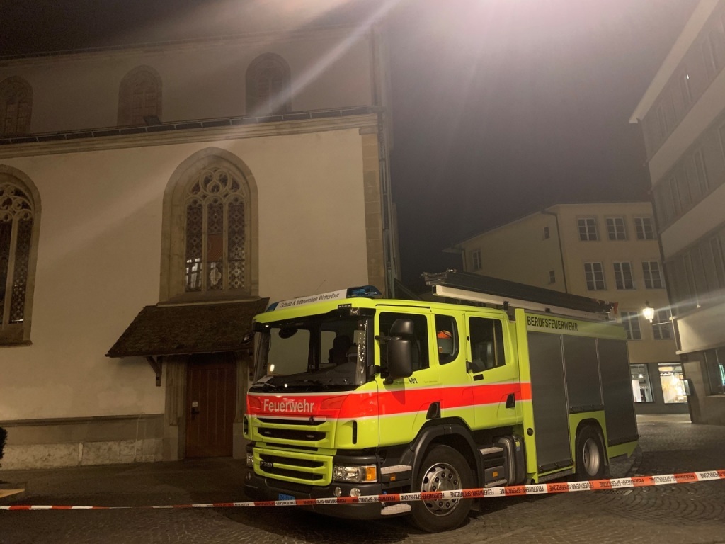 Un incendie a fortement endommagé dimanche l'église municipale de Winterthour.