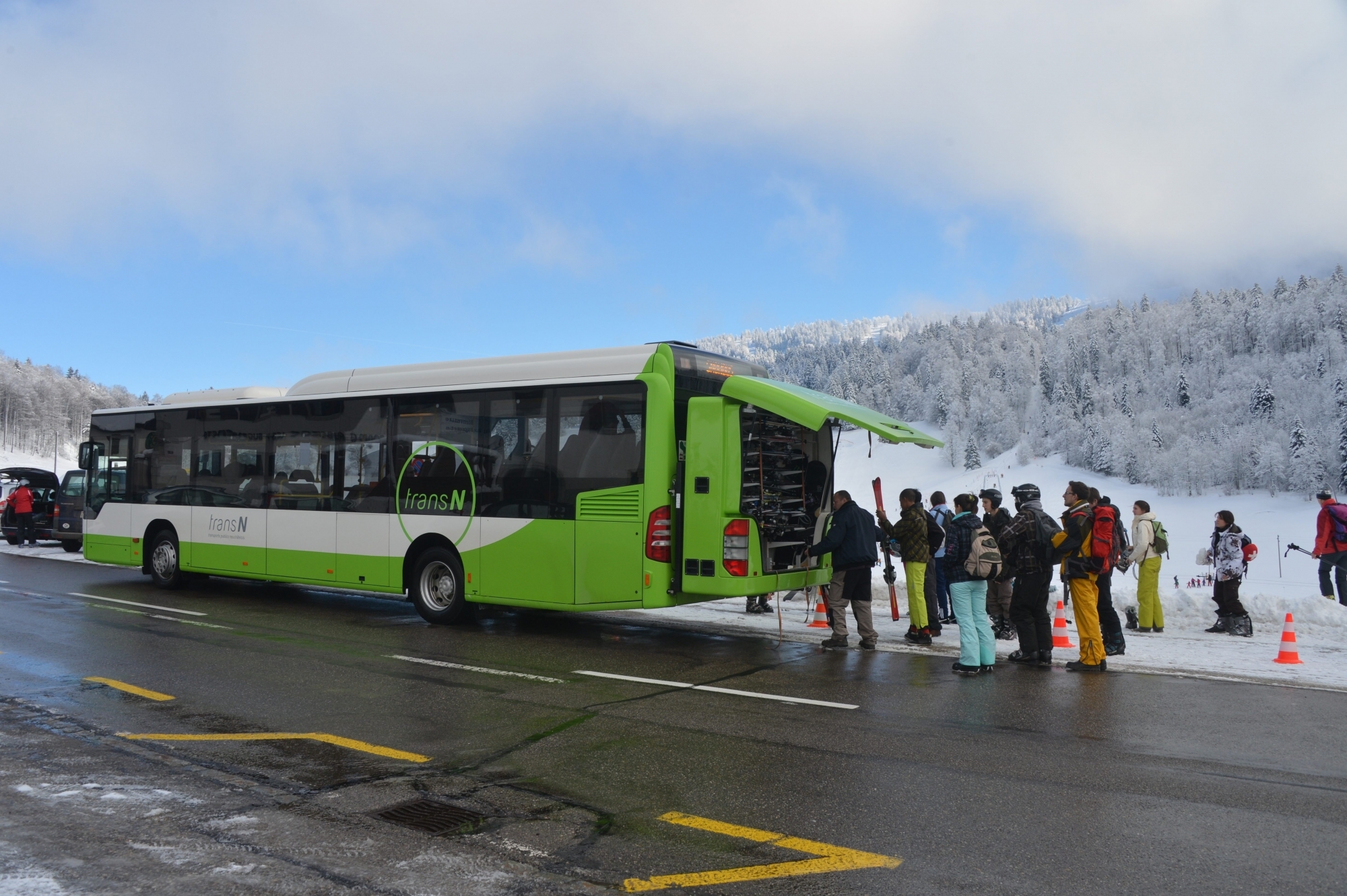 Il n'y a pas qu'aux Bugnenets qu'on pourra profiter cet hiver des sports d'hiver en utilisant les transports publics.