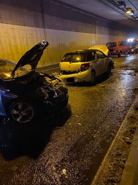 Les voitures accidentées à Malvilliers.