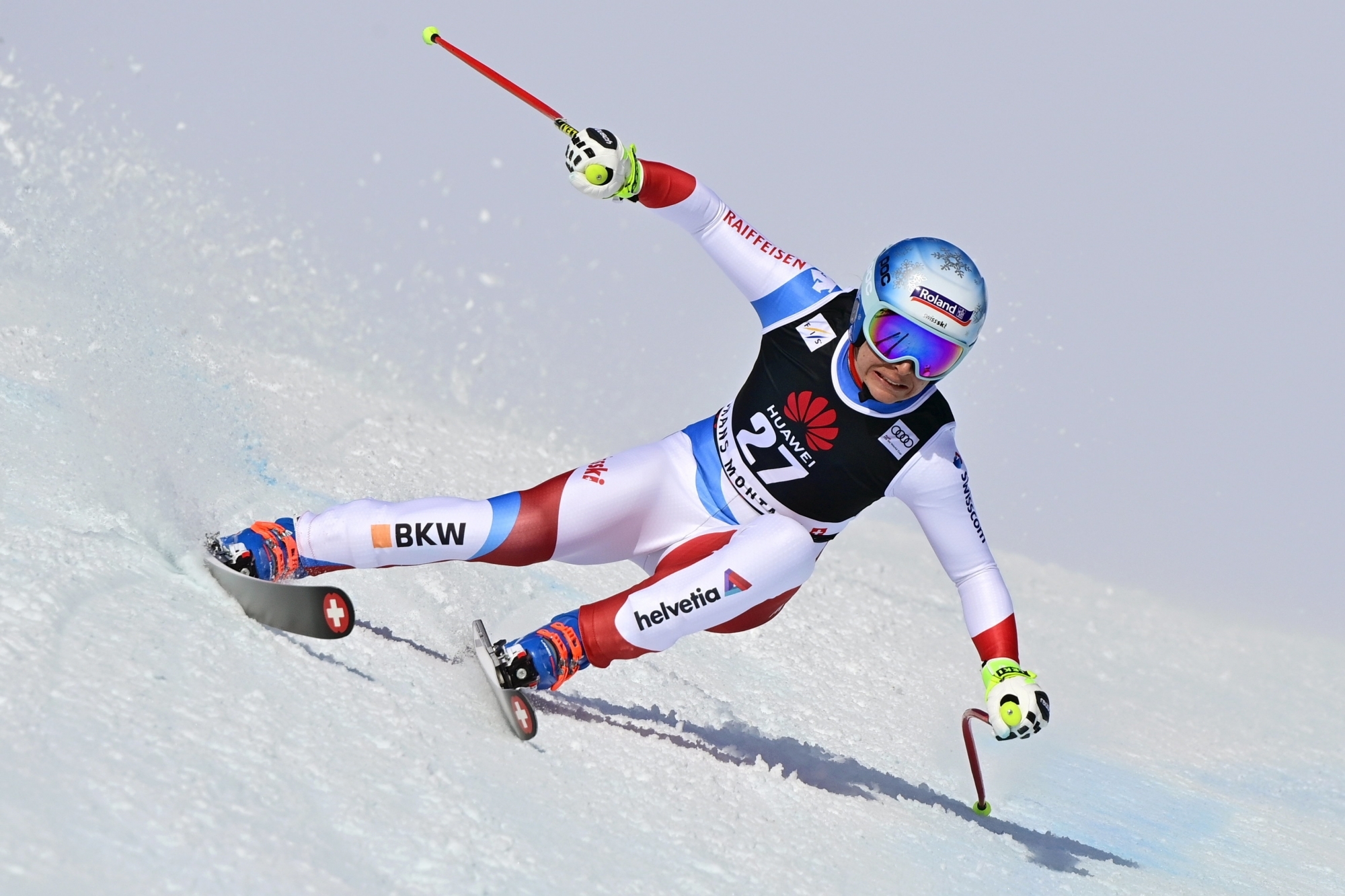 Jasmine Flury, 5e et meilleure Suissesse vendredi lors de la première descente de Crans-Montana.