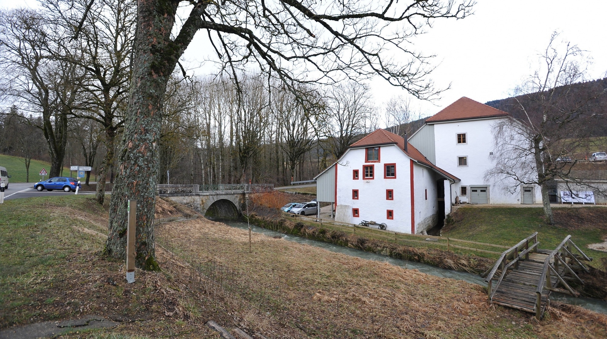 L'accident a eu lieu sur la route à proximité du Moulin de Bayerel.