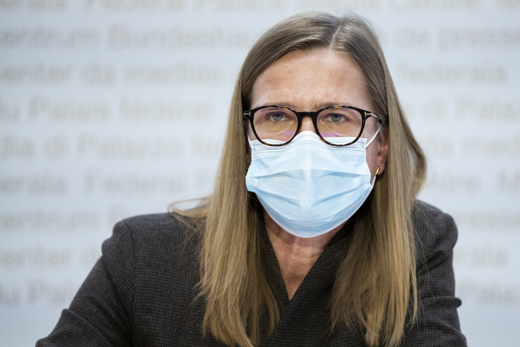 Virginie Masserey, cheffe du contrôle des infections de l'OFSP, reste préoccupée par la progression des variants (archives).