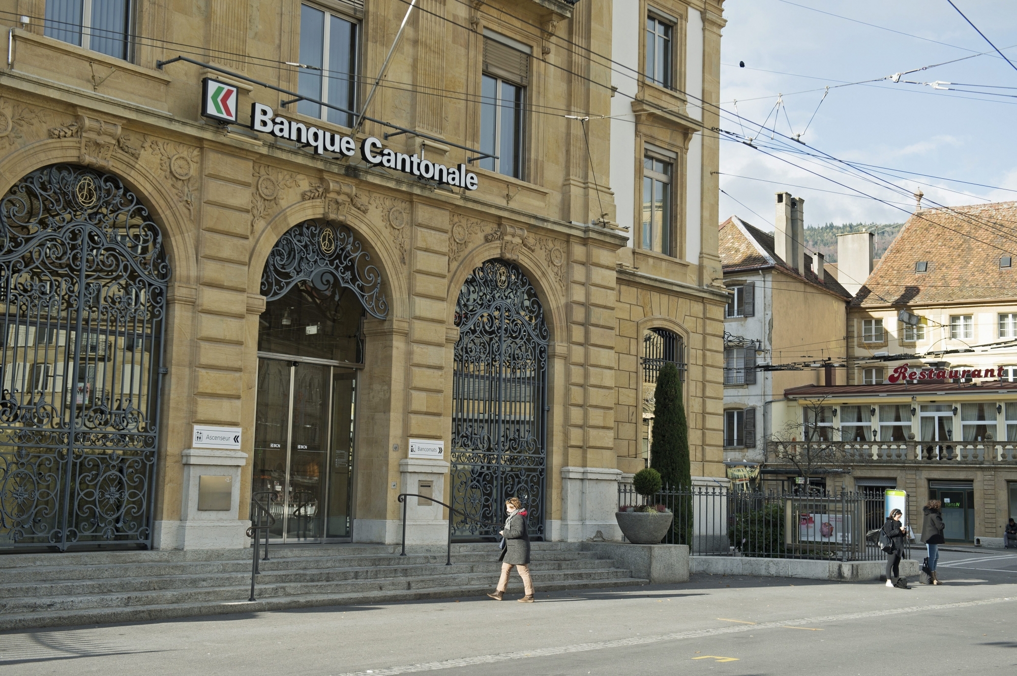 Le siège principal de la Banque cantonale neuchâteloise, à la Place Pury.