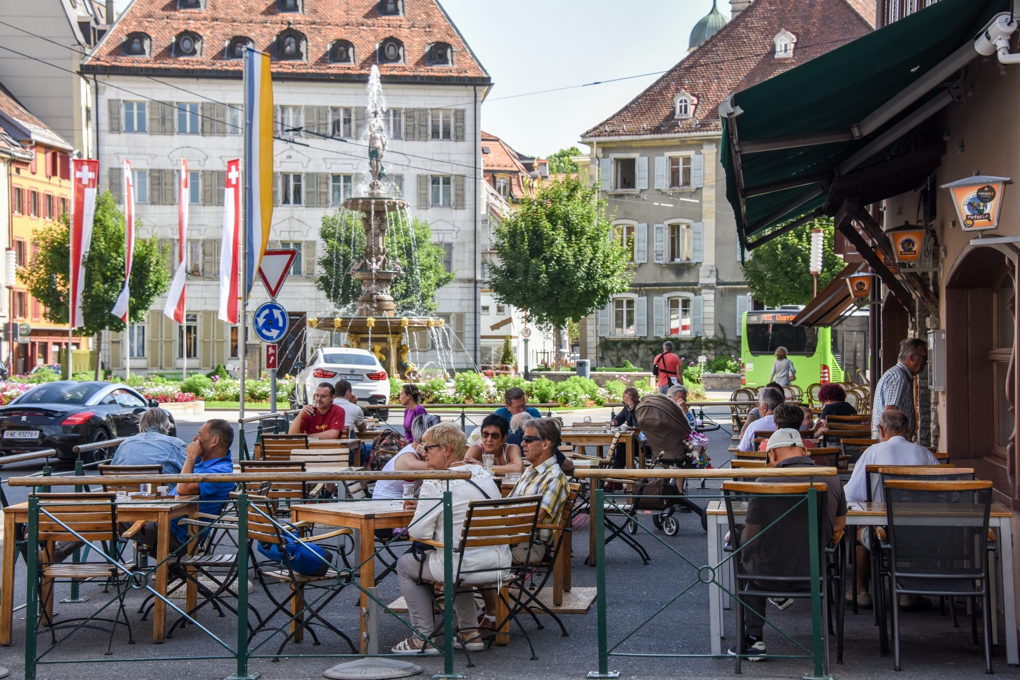 En 2021, les établissements publics chaux-de-fonniers n'auront pas à s'acquitter de la taxe sur les terrasses.