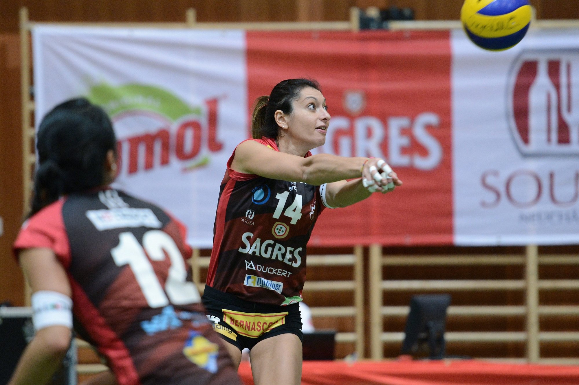 Lara Lugli avec le maillot du NUC, lors de la saison 2013-2014. (Photo: archives David Marchon)