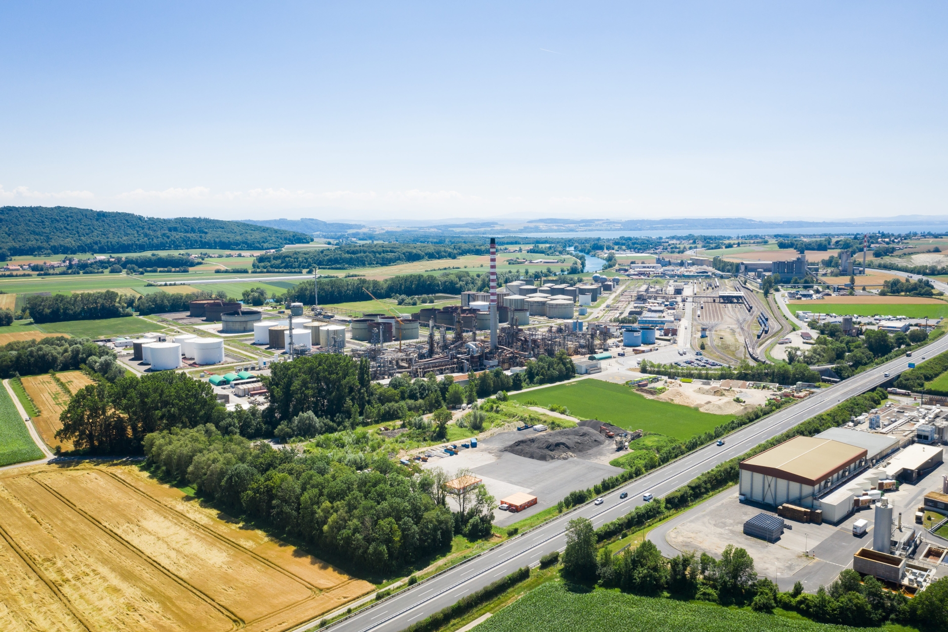 L'excès de vitesse s'est produit sur le tronçon de l'A5 à la hauteur de Cressier.