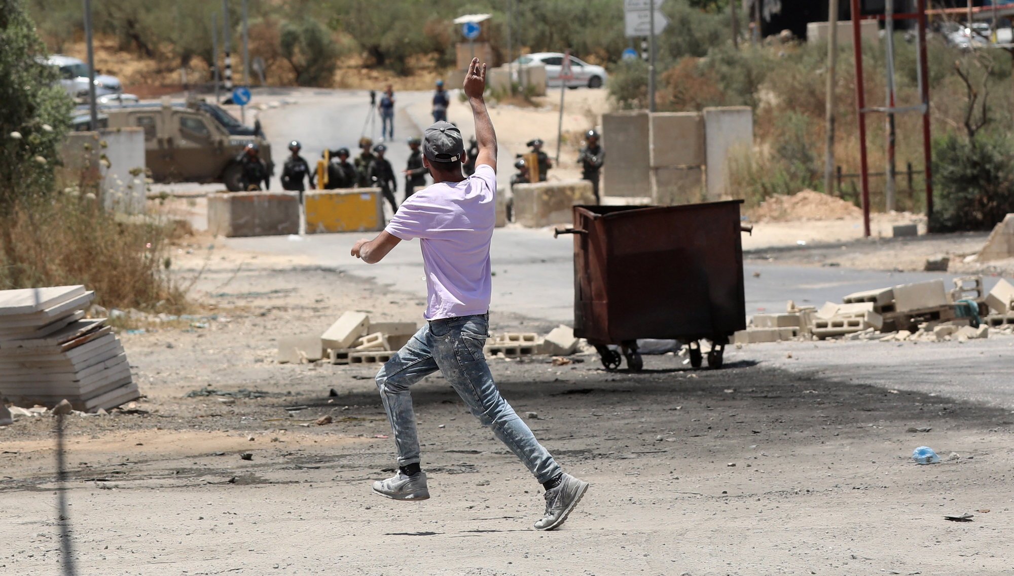 Les heurts entre Palestiniens et armée israélienne sont quasiment quotidiens en Cisjordanie, ici le 8 juin à Naplouse.