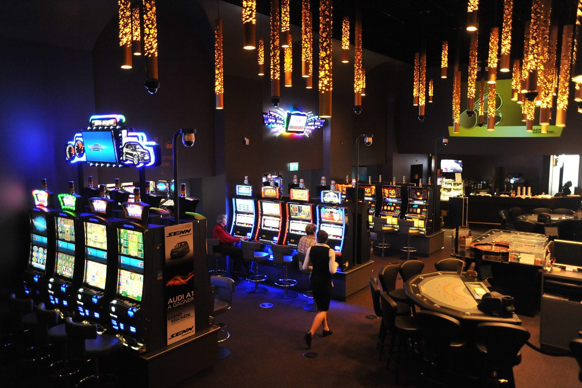Casino de Neuchatel: les machines à sous.
