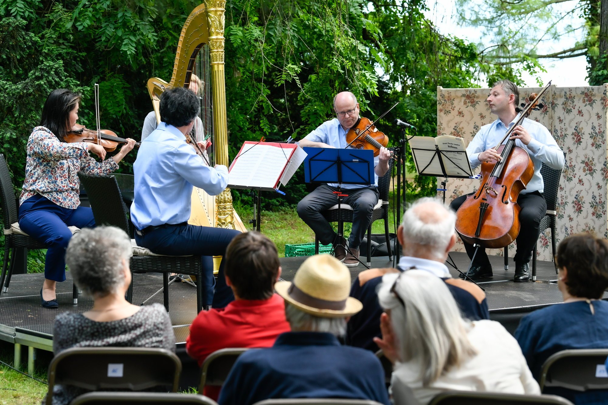 Dans le parc du château de Cormondrèche, la musique a aussi été fêtée en 2020, contrairement à d'autres événements.