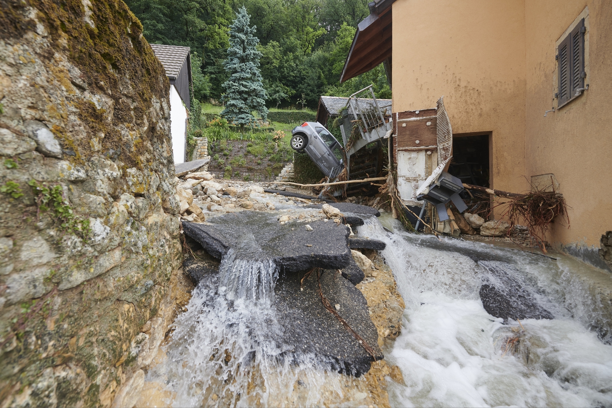Les eaux des ruisseaux de Cressier peuvent s'avérer dévastatrices.