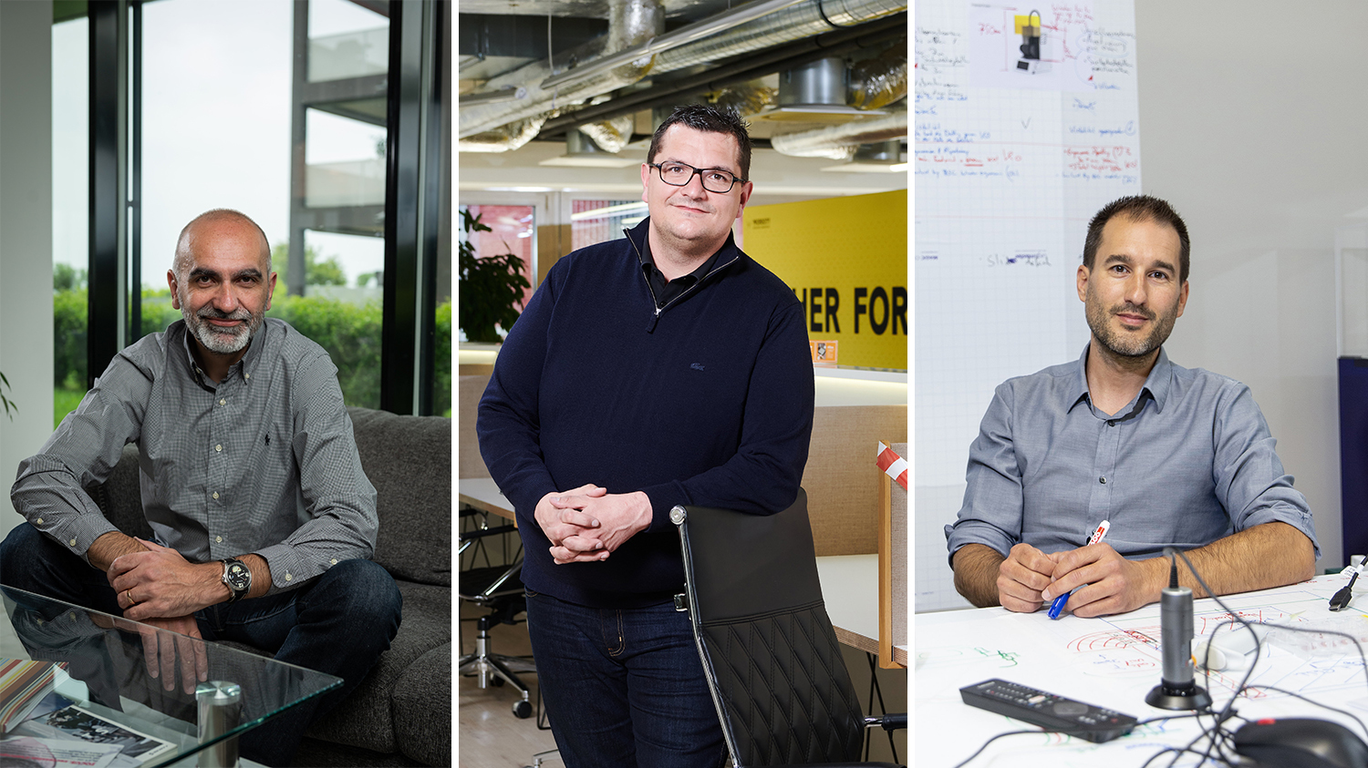 Max Boysset, Ismaël Gensollen et Marc Thurner sont trois serial entrepreneurs neuchâtelois.