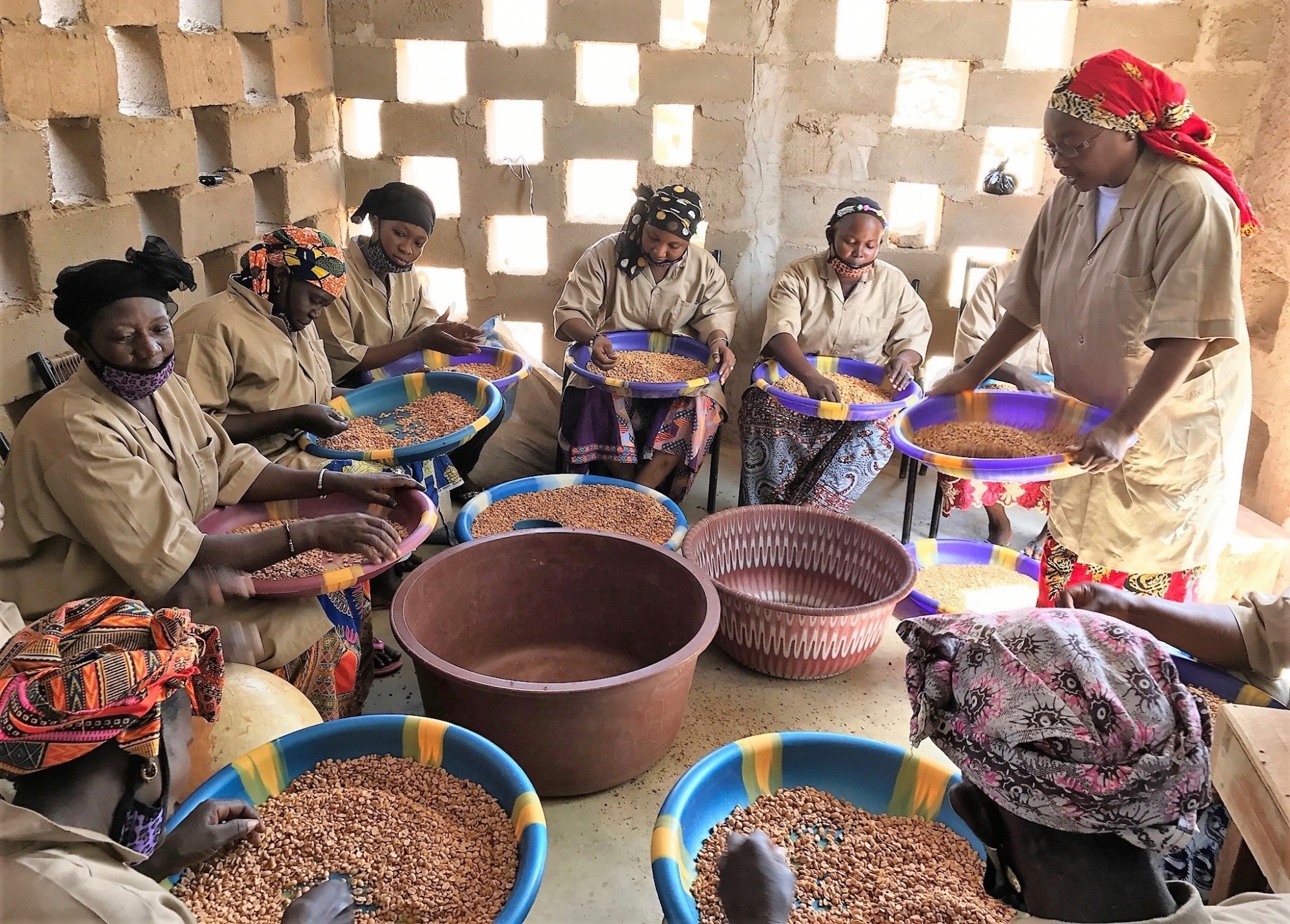 Transformation de produits maraîchers par une association de femmes soutenue par Mail-Mali.