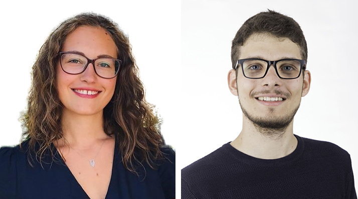 Cloé Dutoit et Flavio Principi, les deux co-présidents des Jeunes Verts neuchâtelois.