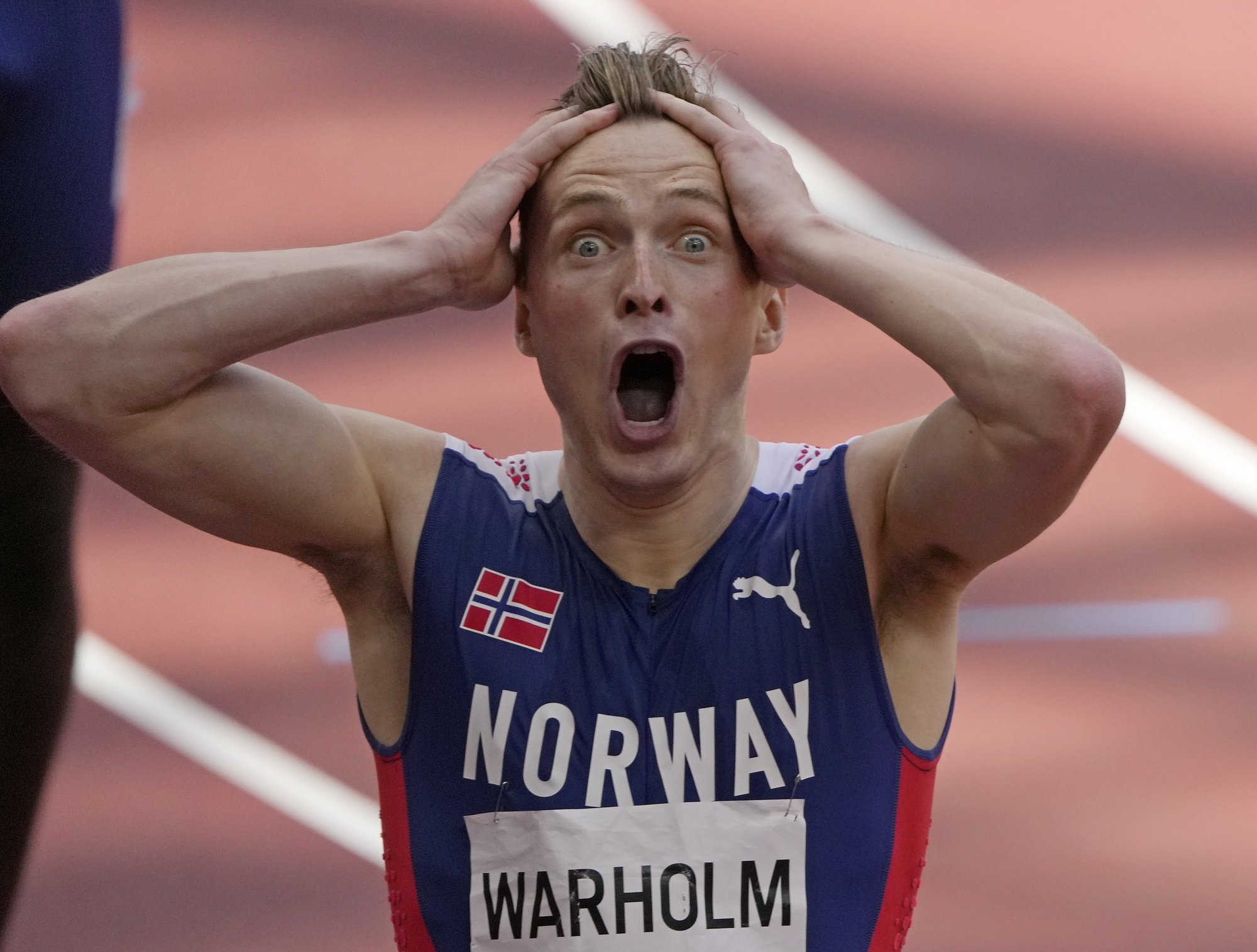 Karsten Warholm n'a pas été le seul étonné par son record du monde sur 400m haies.