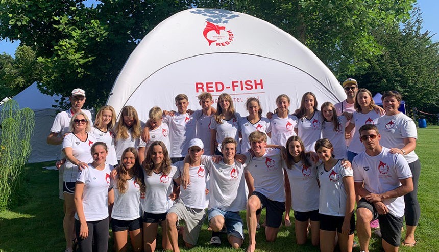 Le groupe du Red-Fish présent à Aarau.