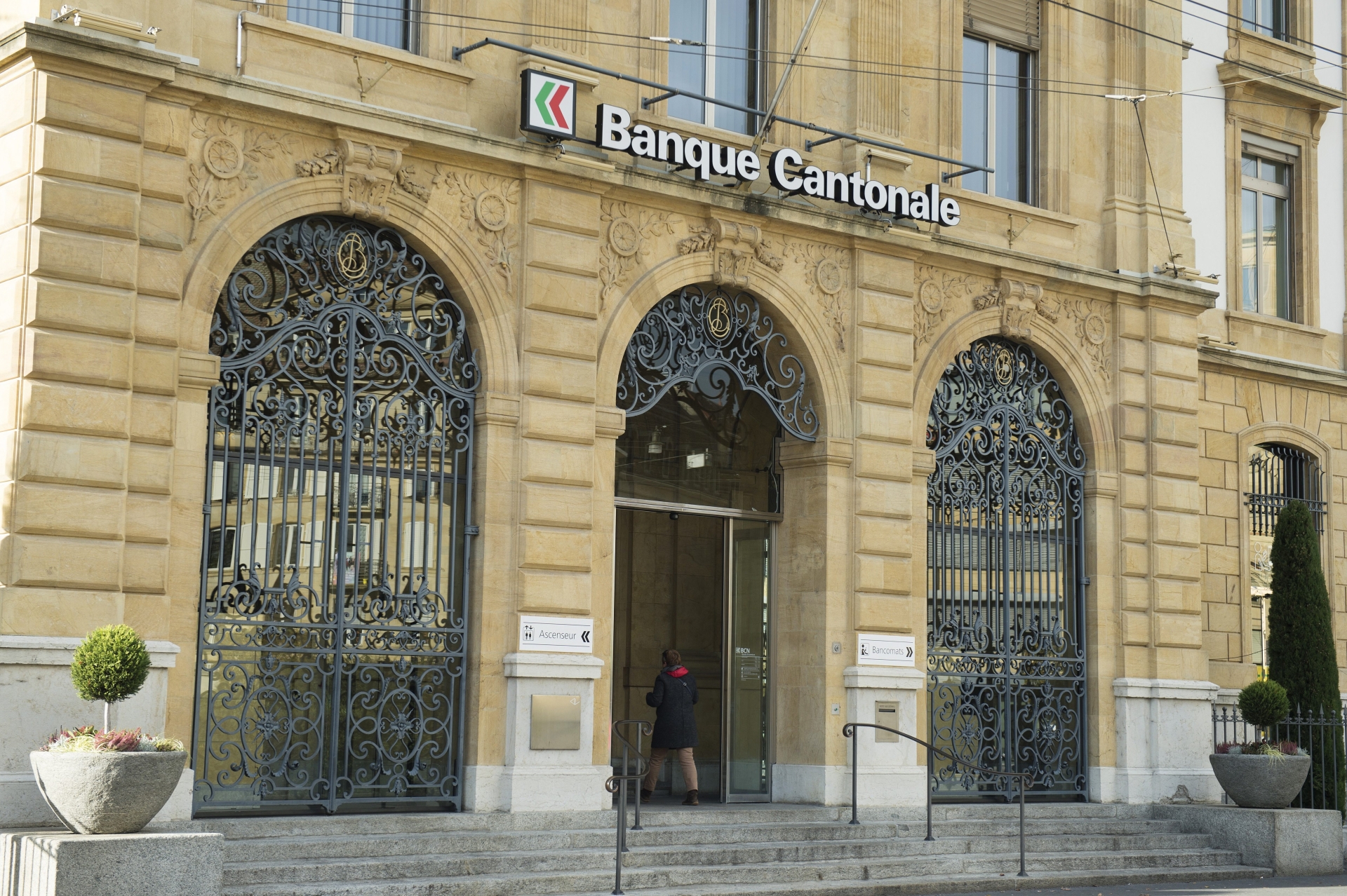 Le siège principal de la Banque cantonale neuchâteloise, à Neuchâtel.