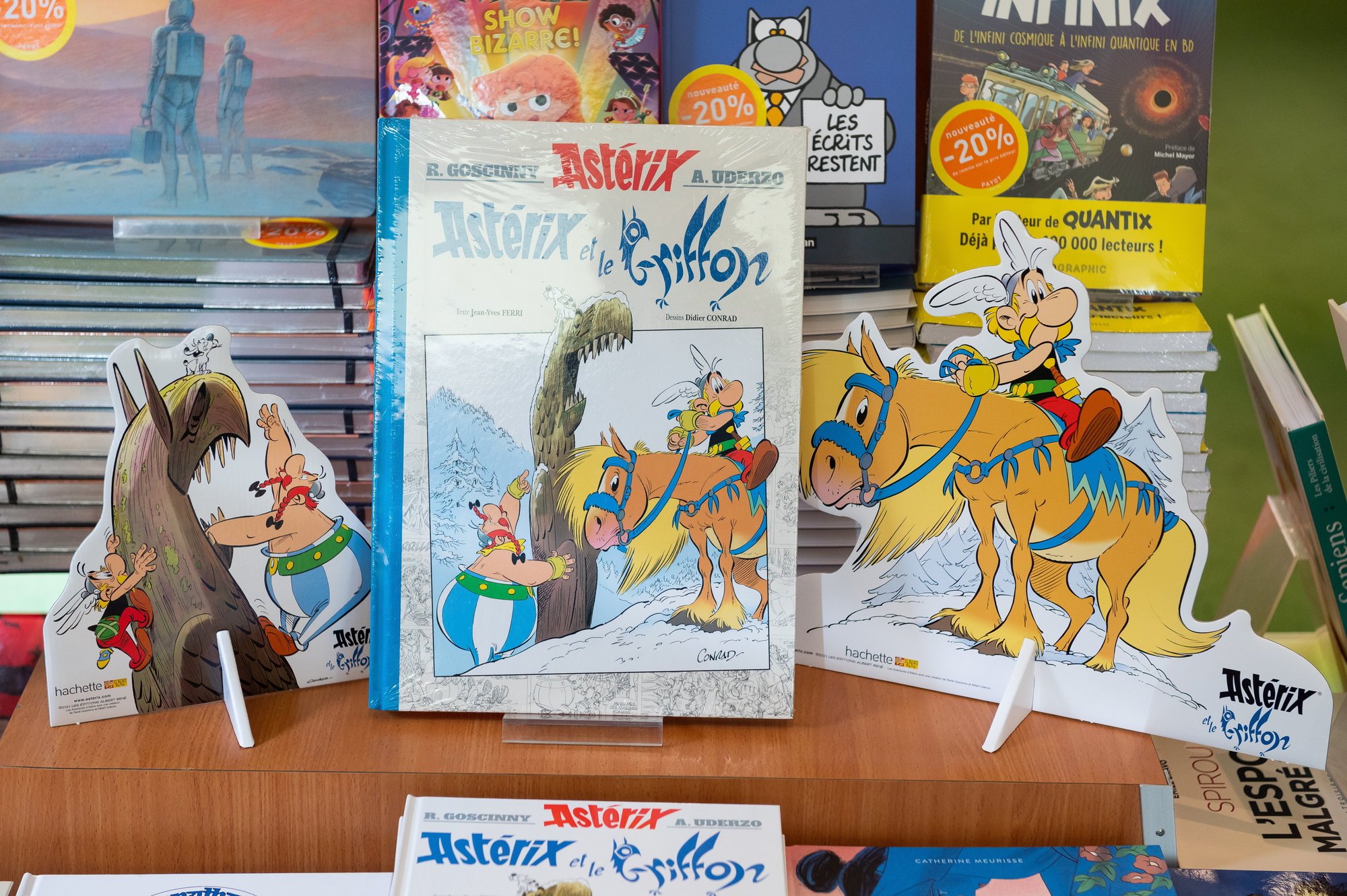 «Astérix et le Griffon», 39e album de la série, rencontre un franc succès dans les librairies neuchâteloises.