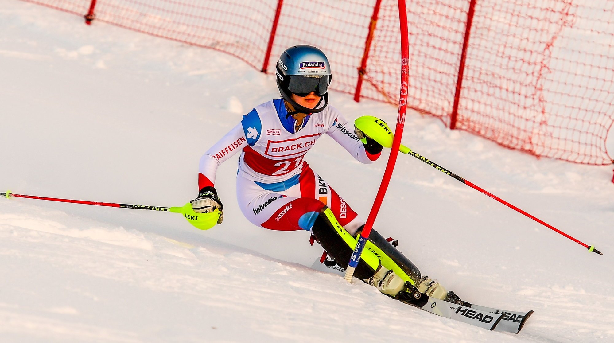 Une première en Coupe du monde et en slalom parallèle pour Amélie Klopfenstein.