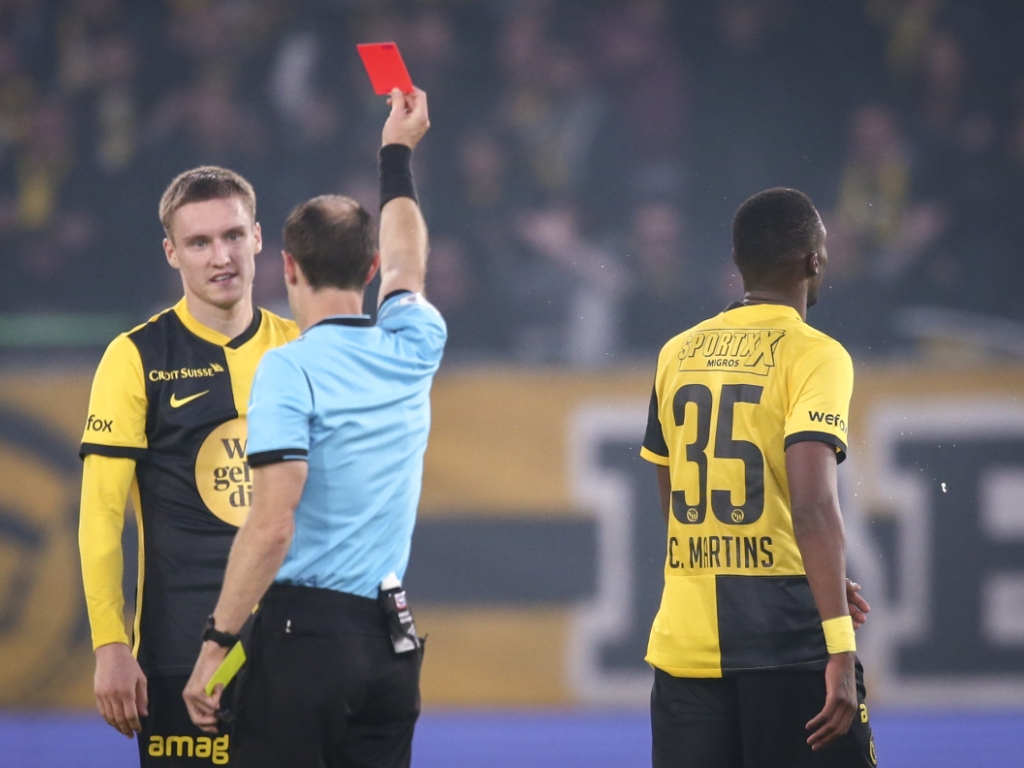 Young Boys a souffert face à Lucerne après l'expulsion de Martins.