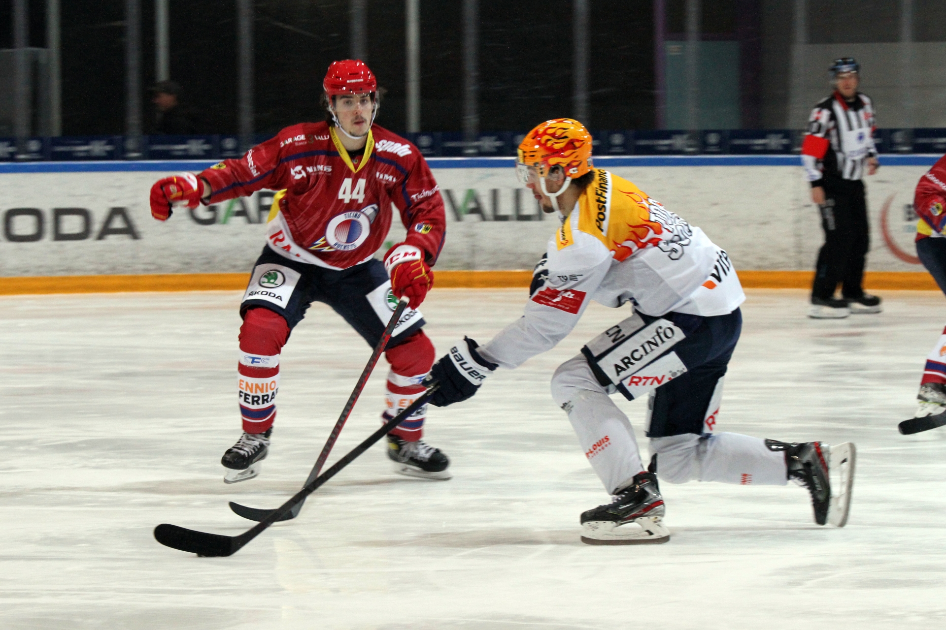 Le top-scorer du HCC Sondre Olen a trouvé la faille par deux fois, ce mardi 2 novembre soir à Biasca.