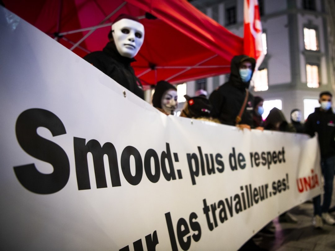 Une nouvelle action de protestation a été menée mardi à Genève.