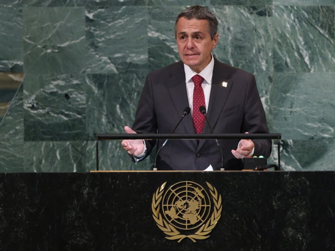 "La Suisse ne reconnaîtra pas les résultats de tels référendums", a déclaré M. Cassis en marge de l'assemblée générale de l'ONU à New York ce mardi.