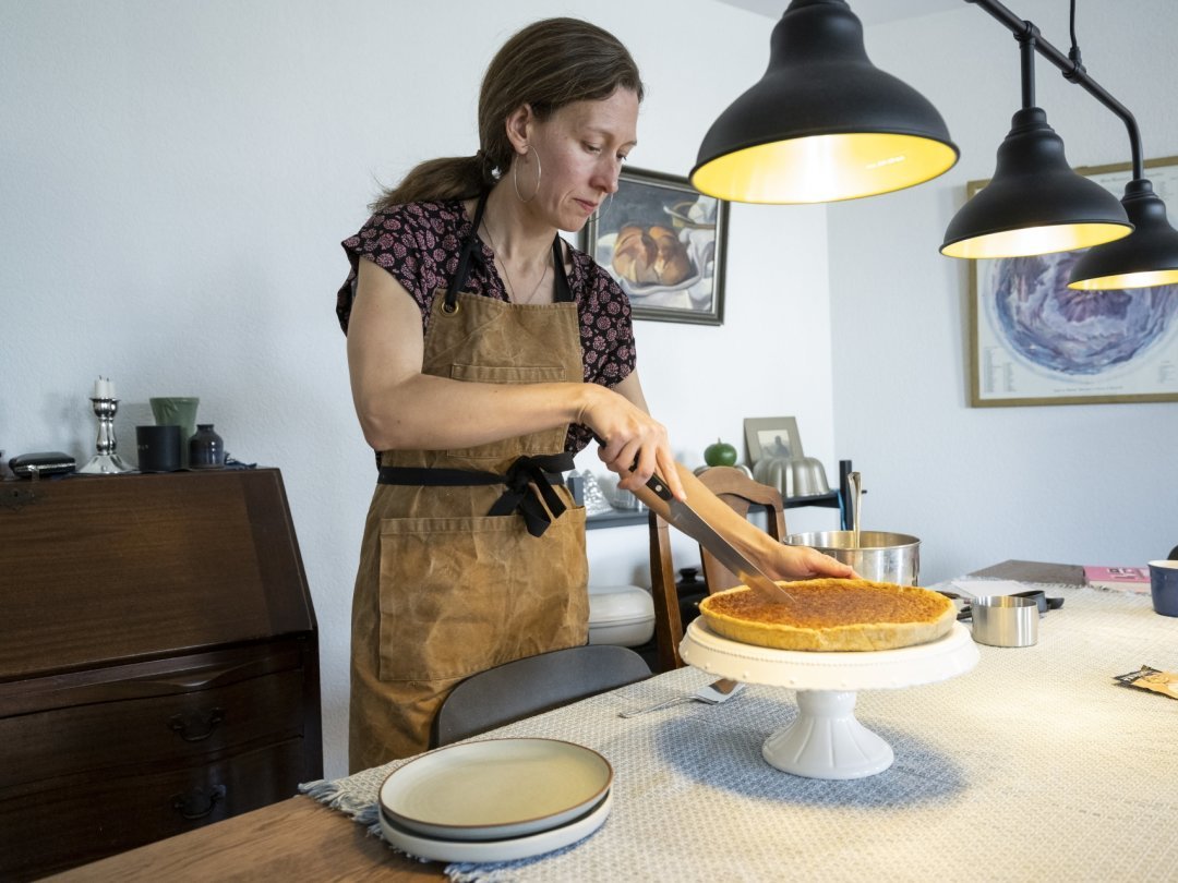 Heddi Nieuwsma a embaumé son appartement des douces odeurs d'un dessert à la cannelle.