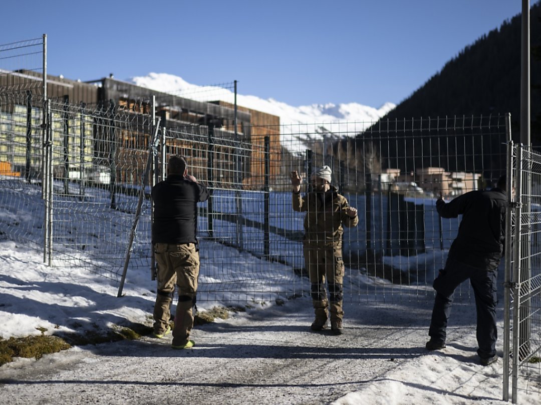 Les militaires ont achevé l'installation des grillages de protection dans la station grisonne pour le WEF qui se déroule du 16 au 21 janvier (archives).