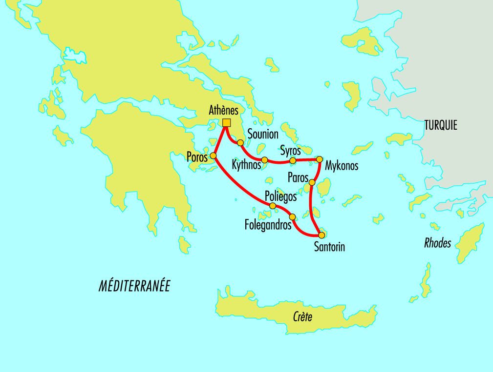 carte grèce