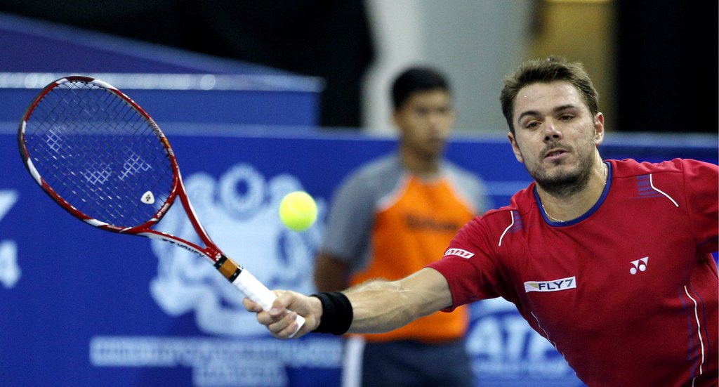 Stanislas Wawrinka a facilement dominé Baghdatis en deux sets. 