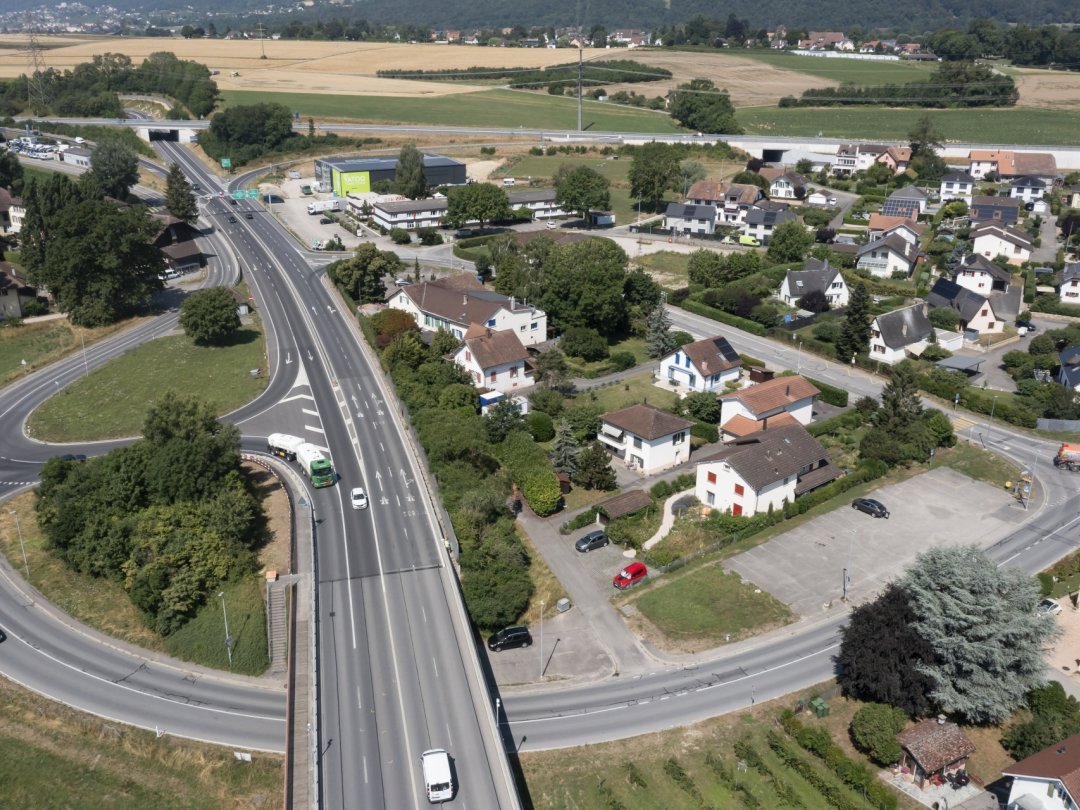 L'accident a eu lieu à la hauteur de Thielle.