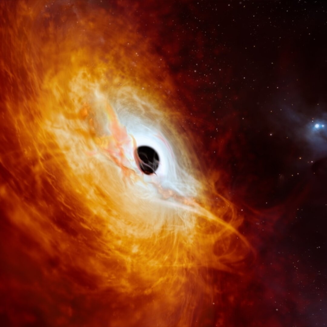 L'objet baptisé Gaia BH3 appartient à la famille des trous noirs stellaires qui résultent de l'effondrement d'étoiles massives en fin de vie. (illustration)