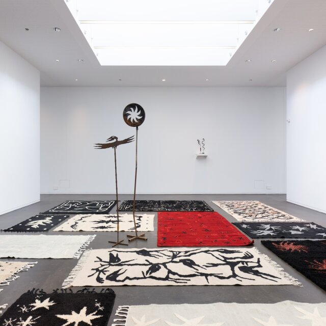 Le Jurassien Augustin Rebetez nous invite à prendre de la hauteur avec ses tapis volants exposés à la Galerie C de Neuchâtel.