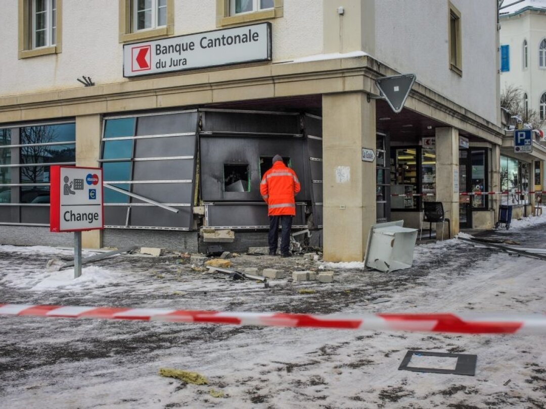 Le bancomat de la Banque cantonale du Jura avait déjà été attaqué à l'explosif en janvier 2016.