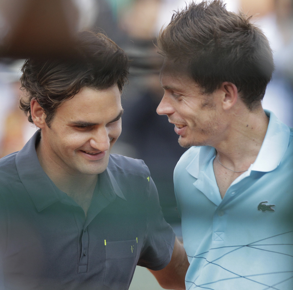 Roger Federer et Nicolas Mahut, de bons débuts à Brisbane. 