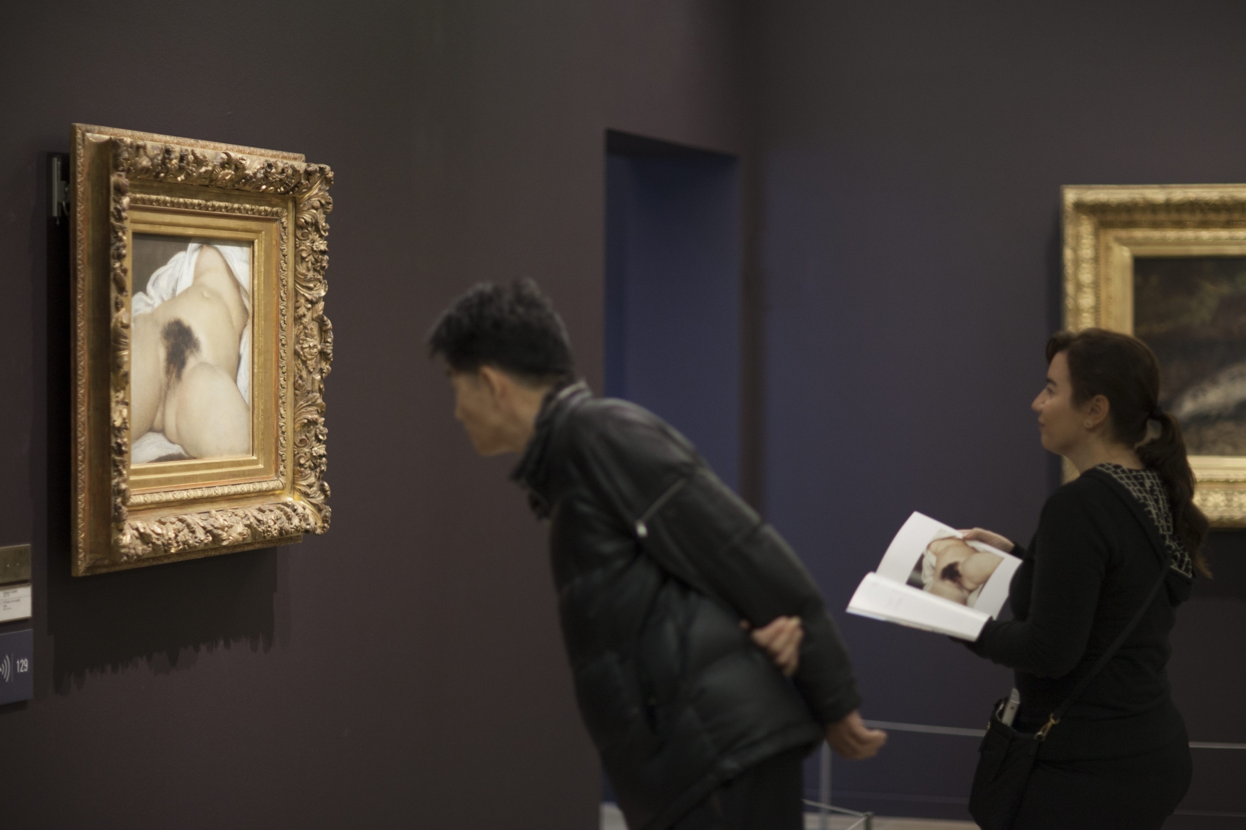 L'Origine du monde peinte par Courbet en 1866.