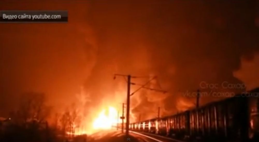 Un train de fret transportant 32 citernes de condensat de gaz naturel a déraillé mercredi à Kirov, à 900 km à l'est de Moscou, provoquant un gigantesque incendie.