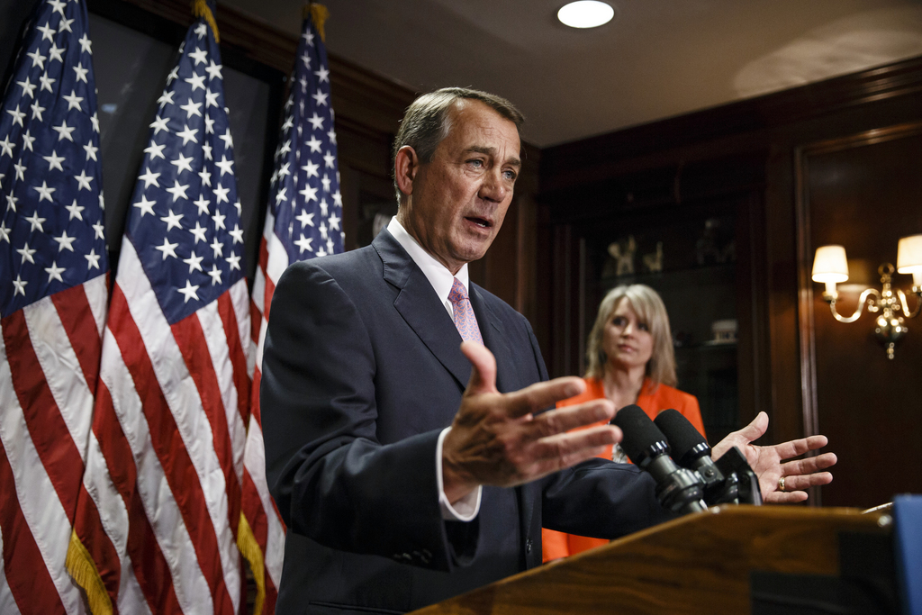 Les sénateurs républicains (ici John Boehner, Ohio) ont bloqué mercredi une proposition de loi sur la hausse du salaire minimum aux Etats-Unis, une priorité de Barack Obama.