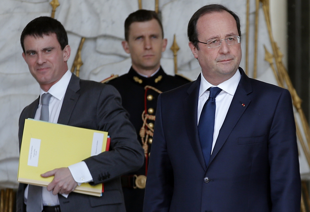 Manuel Valls et le président François Hollande.