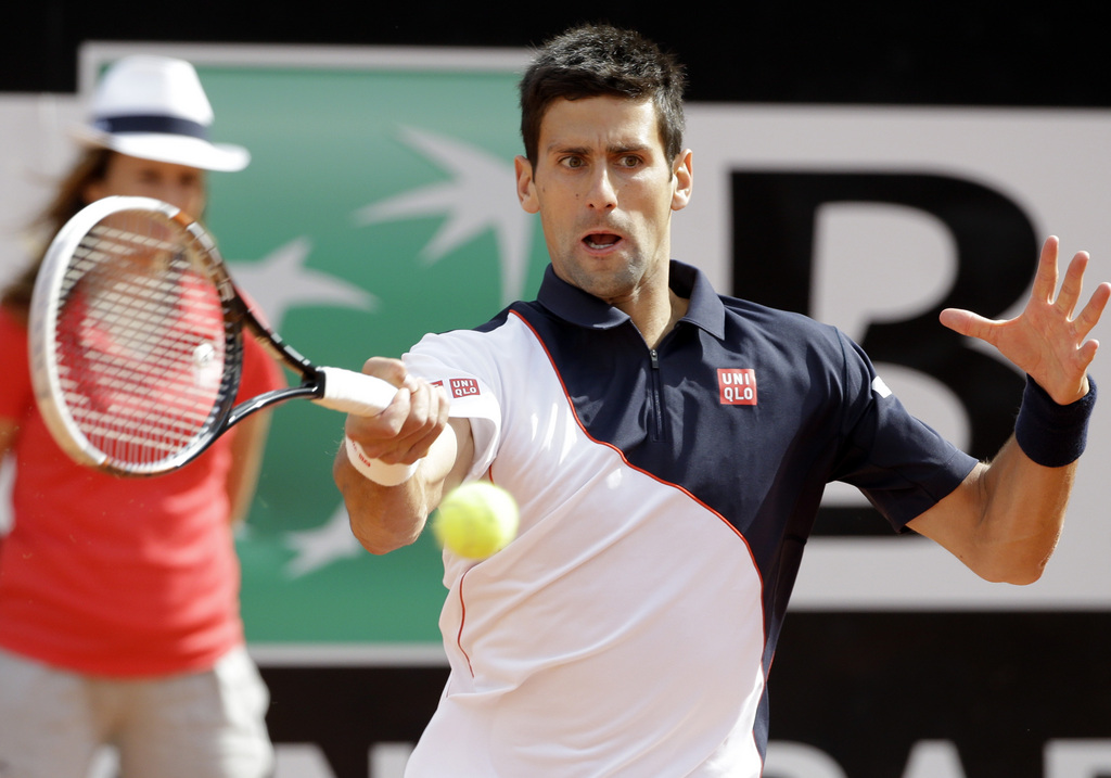 Le Serbe Novak Djokovic a remporté le tournoi Masters 1000 de Rome en s'imposant 4-6 6-3 6-3 devant Rafael Nadal en finale. 