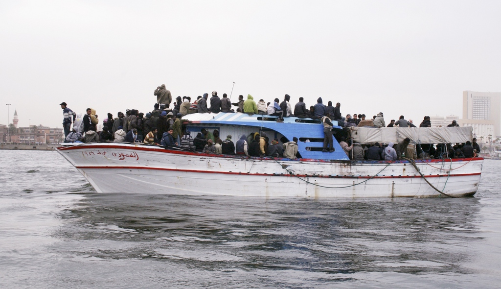 Les migrants libyens ont voulu traverser la Méditerranée. 